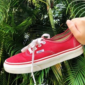 Red Classic Vans Sneakers 6